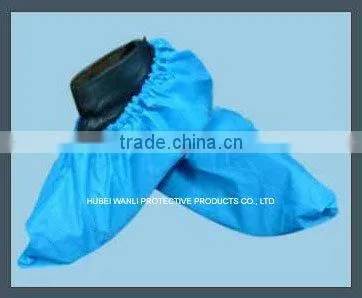 wholesale eco-friendly blue medical disposable pe/cpe/pp nonwoven shoe cover machine made