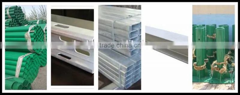 Guardrail post for road barrier of international standard