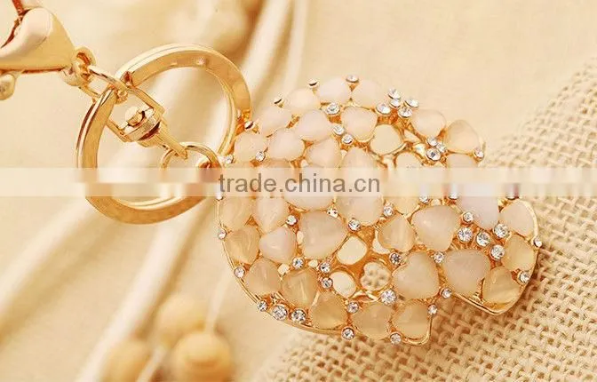Kingman 2013 Rhinestones High Quality Skull Head Keychain