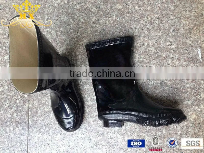 cheap waterproof rubber rain boot for men