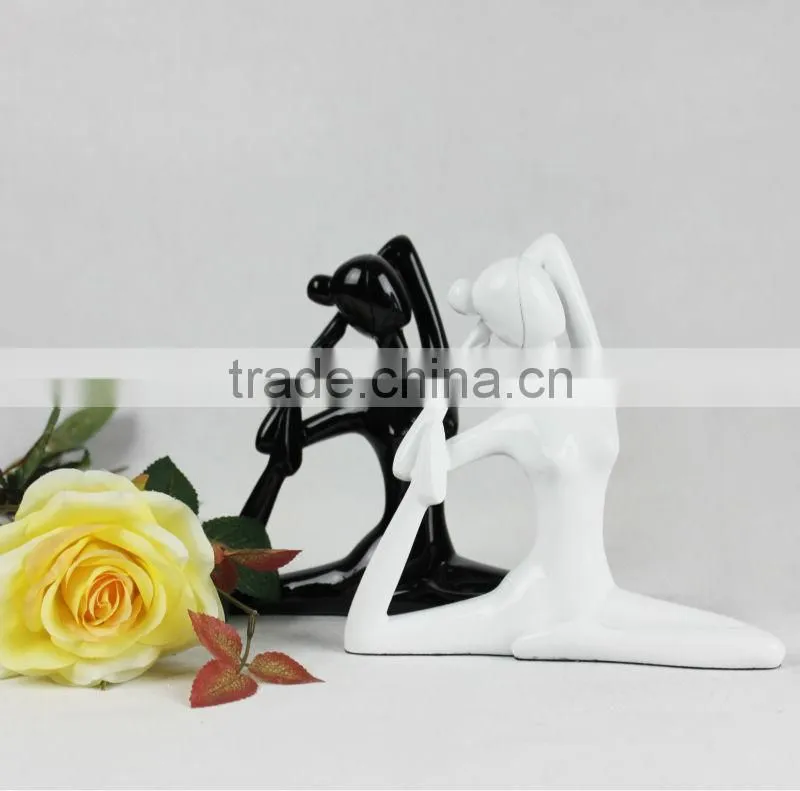 Resin Yoga Figurines, Yoga sculpture, indoor Yoga statue for sale