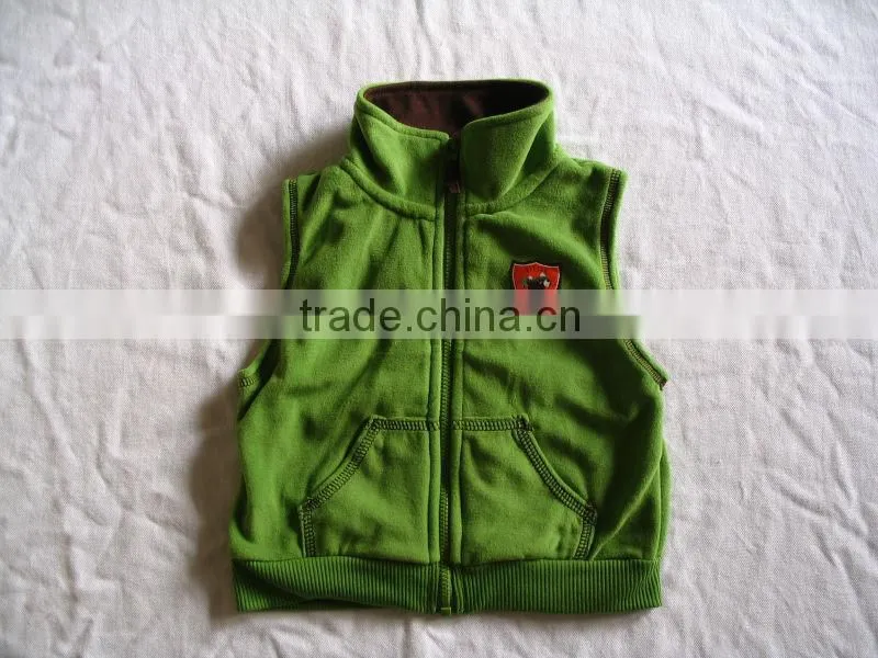 Winter Polar Fleece No Sleeve Toddler Vest Baby Vest