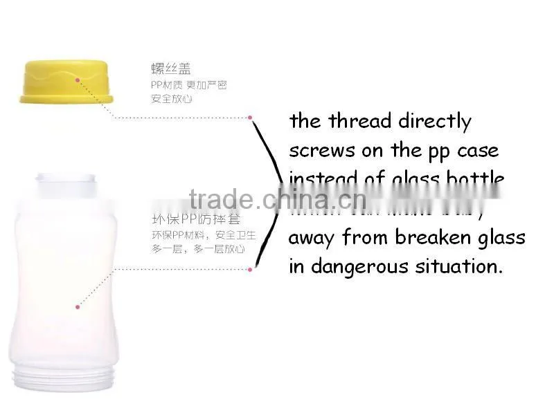 new crystal bottle glass feeding bottle