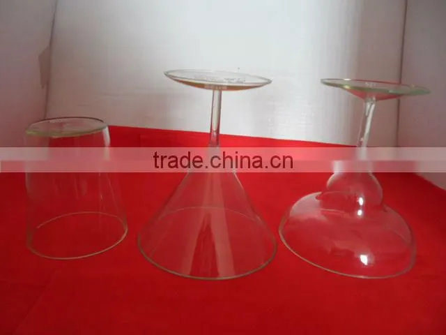 plastic clear glass cup