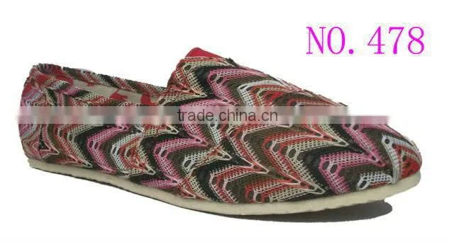 China cheap canvas shoes fashion ladies office shoes