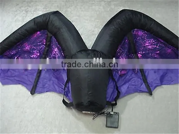 Amazing inflatable bat wings for sale/Halloween decoration wings for adult