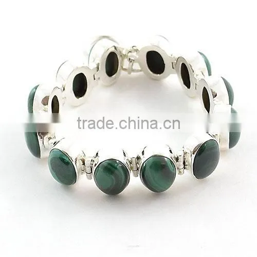 Rutilated Quartz bracelet silver jewelry with natural gems 925 solid sterling silver jewelry