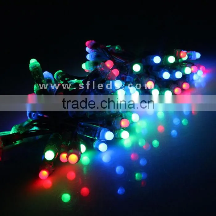 12V 12mm WS2811 Intelligent RGB Pixels IP68 Waterproof LED Light String