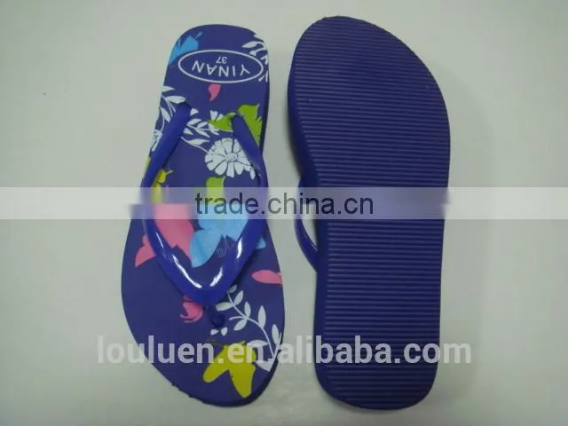 663 LOULUEN Wholesale Women Fashional EVA Wedge Flip Flop Sandals