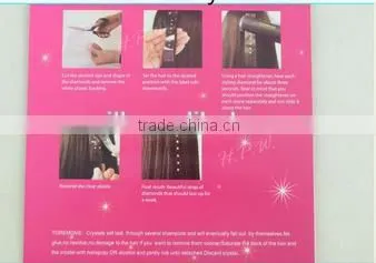 fashion style hair diamond hair extensions hair bling crystal