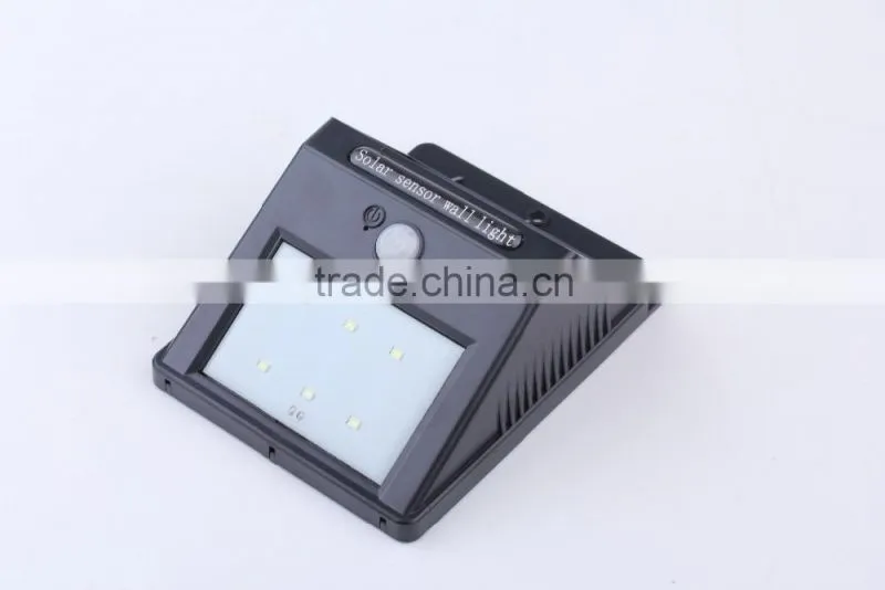 water proof solar led wall light solar panel outdoor wall mounted led wall light
