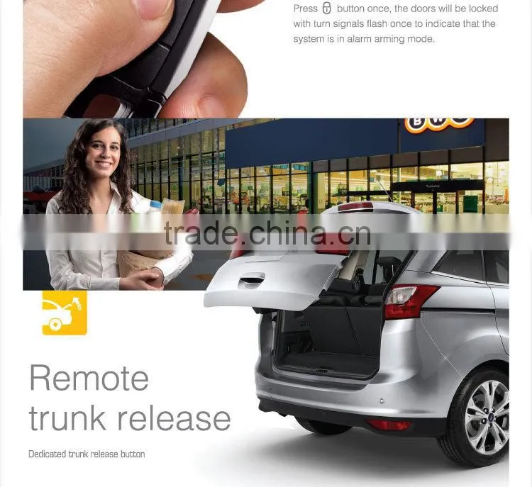 Steelmate E series 1 way car alarm, code hopping, fashionable transmitter