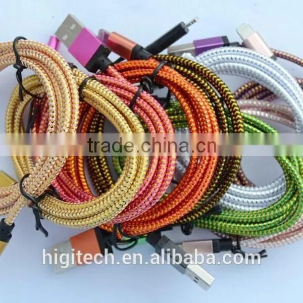 High quality Micro usb + 8pin USB 2 in 1 Sync Data Charger Cable for iPhone 5/6/plus/ipad3/4/5 for Android