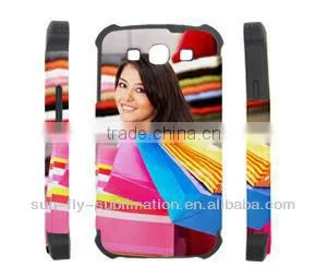 blank cell phone case Dual-Protective 3D Phone Case for Samsung S3