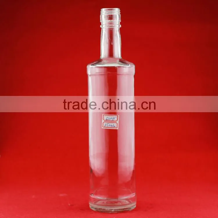 New design glass liquor bottle 300ml high quality glass bottle flint glass bottle