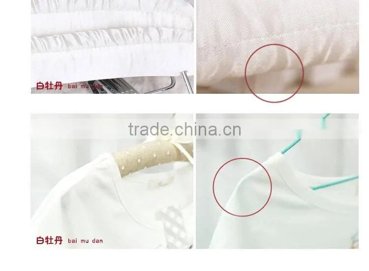 Fabric padded metal wire clothes hanger for home