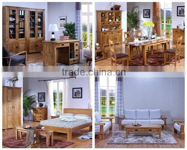 Rustic Range Solid Oak 4'6" Double bed