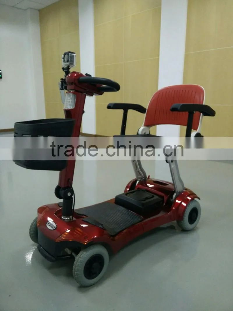 Easy folding electric mobility scooter for elderly