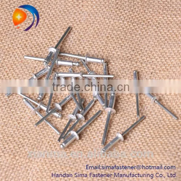 factory good qulity low price open end dome head nail blind rivet
