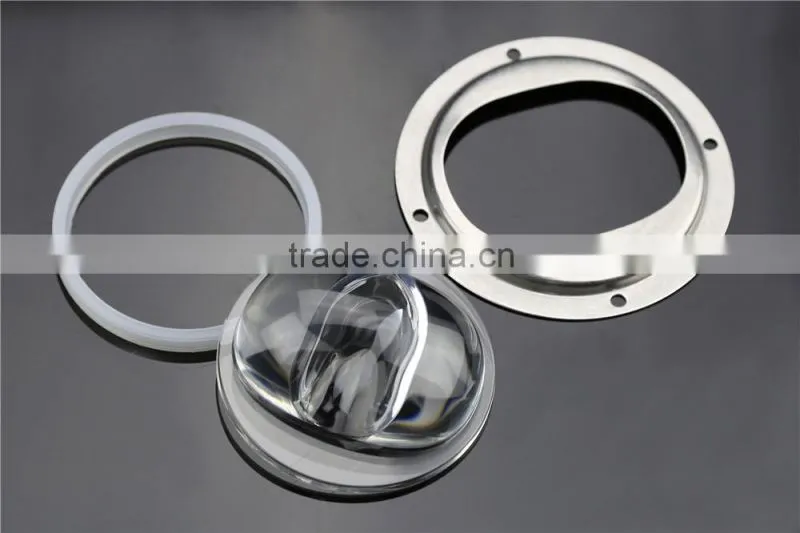 Glass Lens COB LED Lens Polarized Lens 86mm For LED Road Light