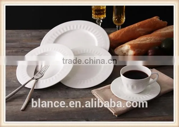 white ceramic European coffee cup set