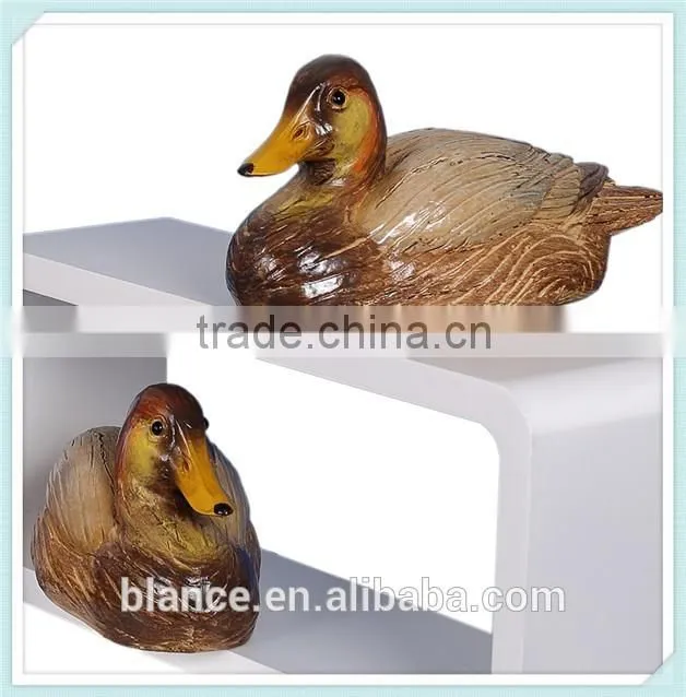 handmade resin duck figurine for home decoration