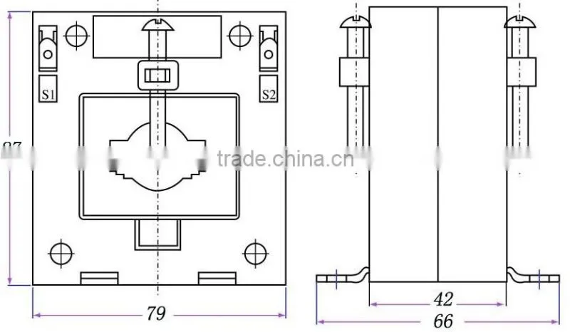 JY-30 single phase sealed and busbar current transformer(ct) 5a