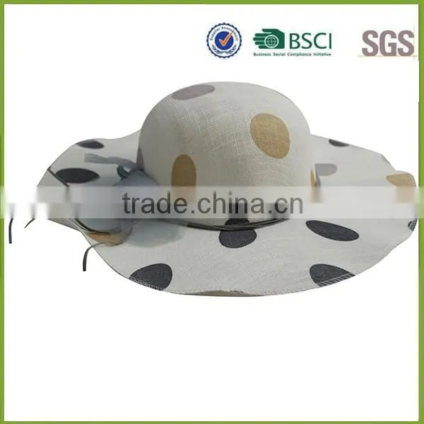 Flower Decorated Straw Hat Paper Straw Women Summer Hat