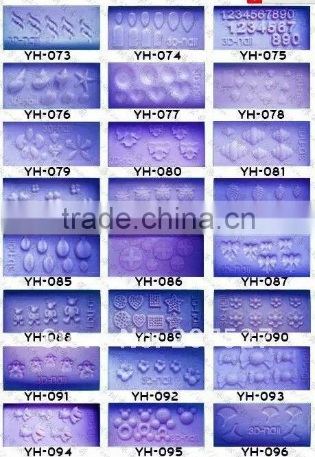 High quality!! silicon gel nail art 3D mold