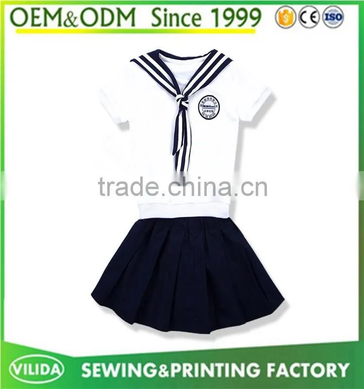 Japanese style primary school uniform high quality sailor uniform kindergarten uniform
