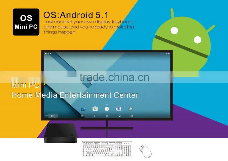 Android 5.1.1 tv box I68 TV BOX 8GB NAND FLASH RK3368 64bits Octa core Cor tex A53