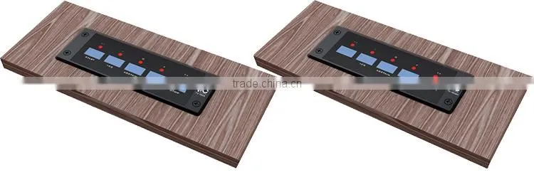 Embedded audio conference voting system with microphone