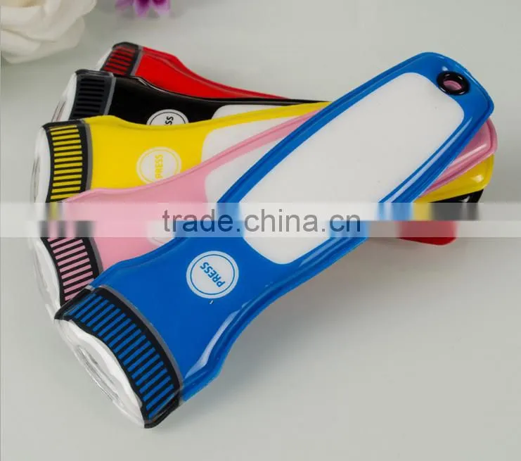 cheapest PVC flashlight torch with clients' logo