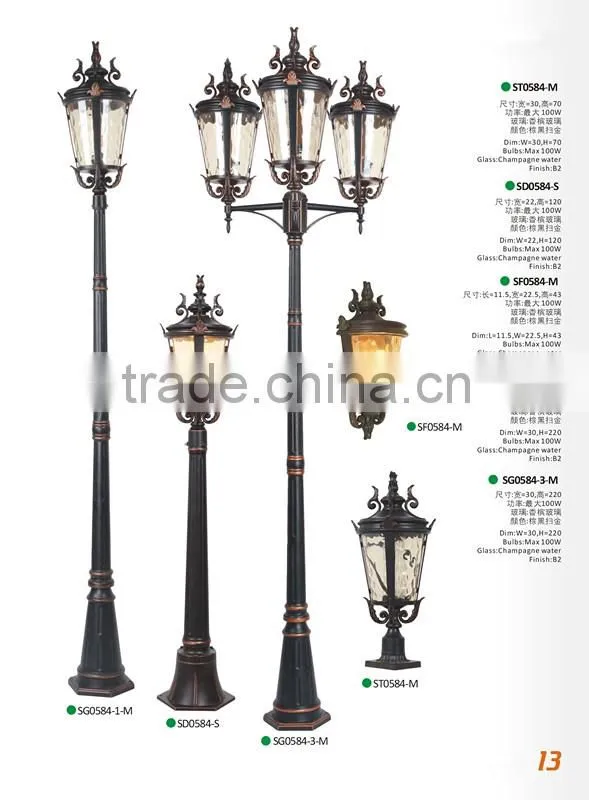 Wholesale12V Solar LED Street Light Road Lamp for Garden Path Outdoor
