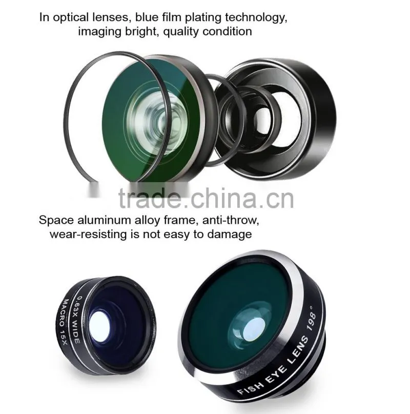 Apexel camera lens 0.63x Super Wide Angle+Macro lens for iPhone/Android