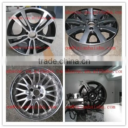 CNC lathe alloy wheel repair with touch probe