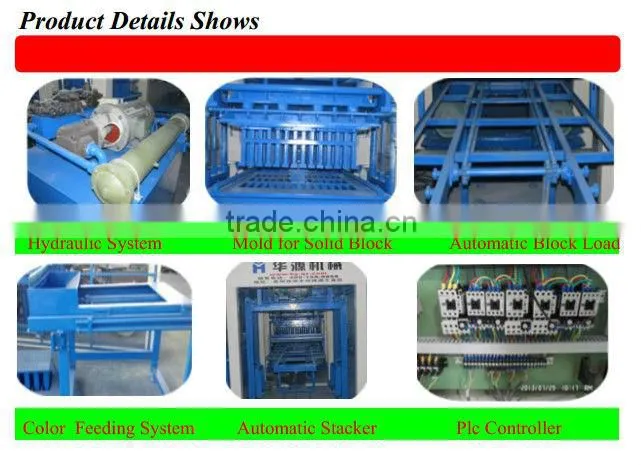 HYM high pressuer baking-free brick machine QT10-15 limestone brick making machine