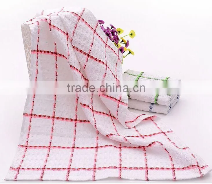 clean kitchen yarn dye tea towel