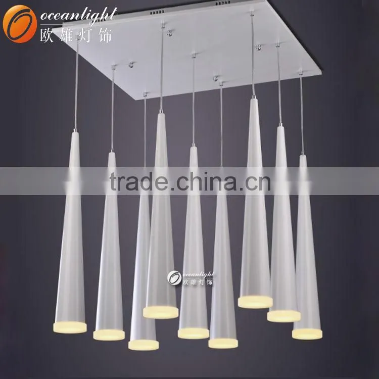 Modern Chandelier LED Acrylic Pendant Light Chrome Electroplate Light OXD9030-3W