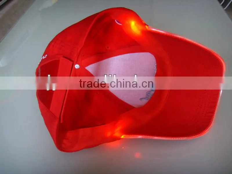wholesale and retail sport baseball caps with light in visor