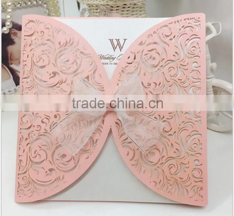 Wholesale Luxury Handmade Decoration Greeting Wedding Invitation Cards