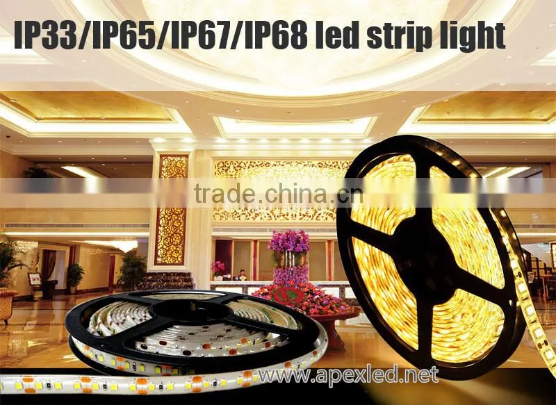ip33 2835 led strip warm white lighting in white pcb HIGHEST LUMEN LED STRIP