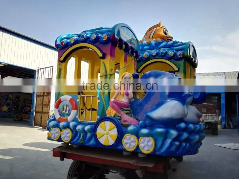 2016 Best Investment Project! Amusement Park Electric Track Train Electric Rides on Animal