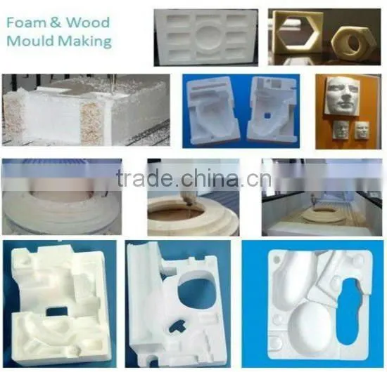 Jinan 4Axis 3D Foam Mold Carving CNC Router Machine Engraver Machine with High Quality