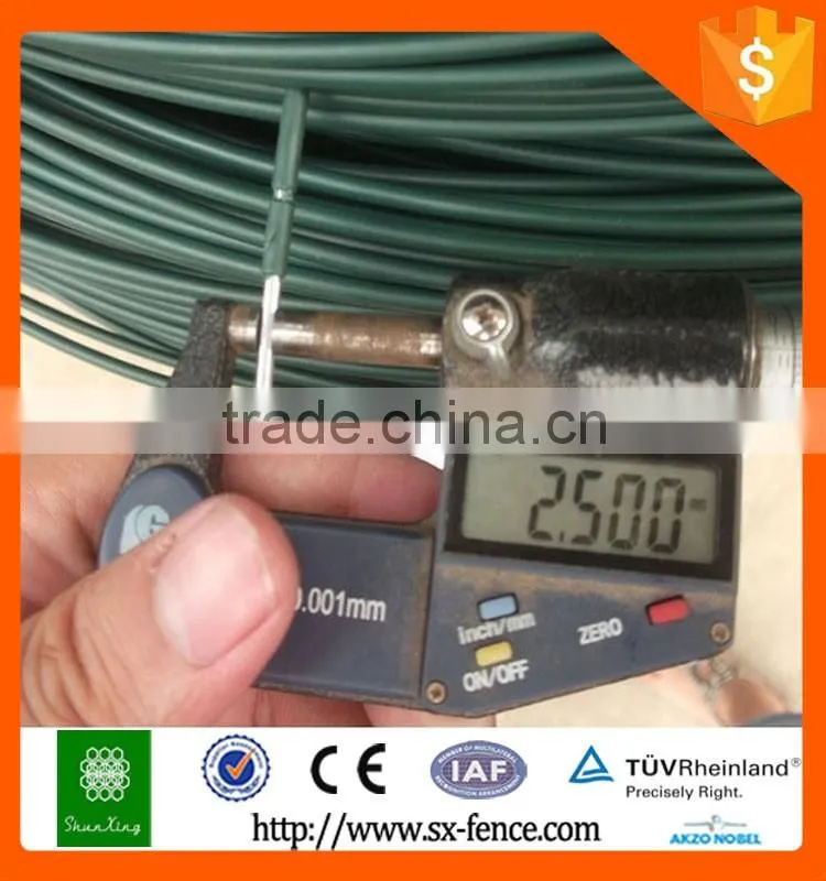 pvc coated wire/pvc coated iron wire/pvc coated tie wire