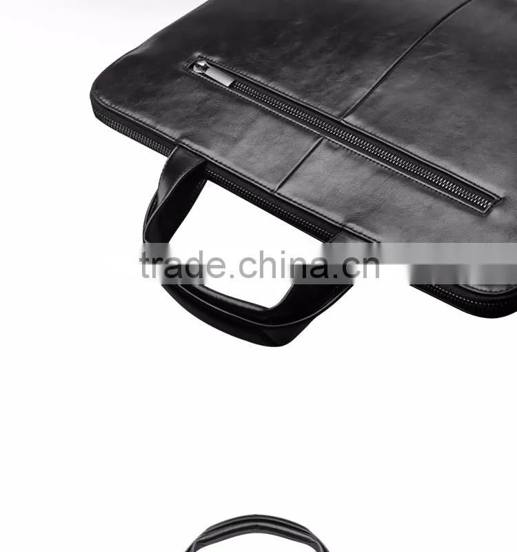 QIALINO designer genuine leather business bag men's genuine leather laptop bag for macbook air/pro 12 13
