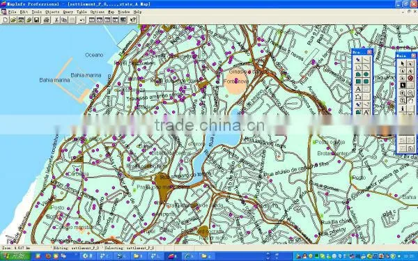 Brazil vector digital mapinfo map
