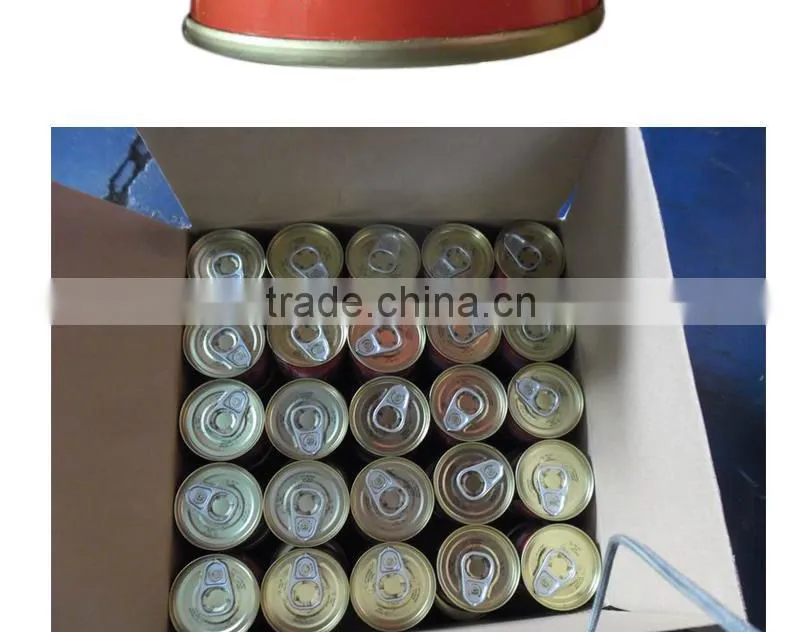 Small tomato paste machine for easy open lid 70gX50tins