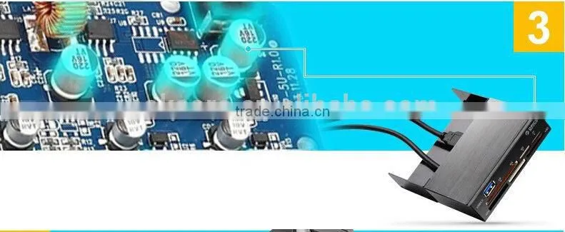 High Speed Desktop CF TF SD Soft Drives Card Reader Extension Card