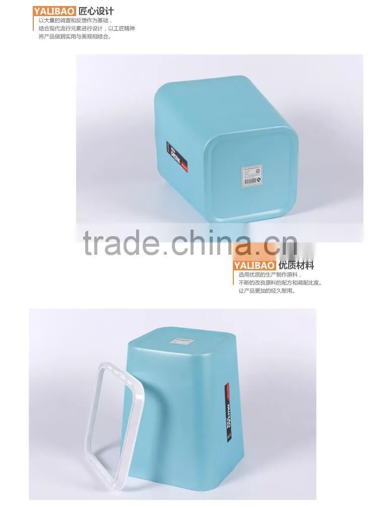 Colorful 24 CM Square Plastic Cheap Trash Can
